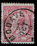 46  Obl  Modave  + 8 - 1884-1891 Léopold II