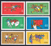 Germany-GDR 1834-1837,B183-B184,MNH. Mi 2241-2246. Gymnastics & Sports Festival. - Unused Stamps