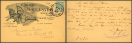 Armoiries - N°83 Sur CP Imprimée "Association Des Marçunvin" (colonies Scolaires, Enfants) De Bruxelles > Ixelles - 1893-1907 Coat Of Arms