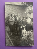 62    Carte-photo    BERTINCOURT   Famille Avec Leurs Chiens….   1932    Joli Plan  Très Bon état - Bertincourt