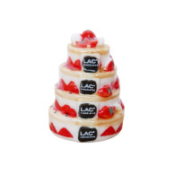 Feve Publicitaire Grand Patissier Chocolatier Lac 2015 Gateau Porcelaine Miniature - Autres & Non Classés