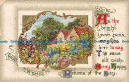 R144891 Greetings. Best Wishes. House And Garden. Wildt And Kray. London. 1910 - Andere & Zonder Classificatie