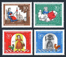 Germany 9NB49-9NB52, MNH. Michel 310-313. Frau Holle, Brothers Grimm, 1967.Cock. - Ungebraucht