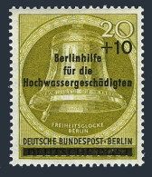 Germany-Berlin 9NB17, MNH. Michel 155. Freedom Bell, Surcharged, 1956. - Nuovi