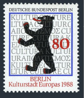 Germany-Berlin 9N568, MNH. Michel 800. European Culture, 1988. Berlin Bear. - Ungebraucht