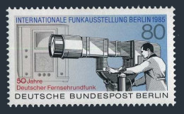 Germany-Berlin 9N503, MNH. Mi 741. German Television, 50th Ann. 1985. - Unused Stamps