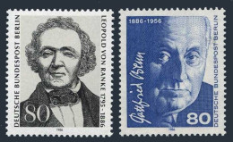 Germany-Berlin 9N510-511,MNH. Mi 759-760. Leopold Von Ranke,Gottfried Benn,1982. - Unused Stamps