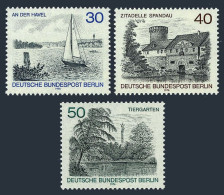 Germany-Berlin 9N388-N390, MNH. Mi 529-531. Berlin 1976. Uavel River, Tiergarten - Ongebruikt