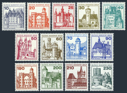 Germany-Berlin 9N391-N403,MNH.Michel 532-540,587-590. Definitive 1977.Castles. - Ongebruikt