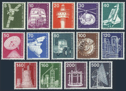 Germany-Berlin 9N359-N376, MNH. Mi 494-507, 582-586, 668-672. Industry 1975-1976 - Unused Stamps