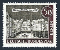 Germany-Berlin 9N202 Block/4, MNH. Michel 224. Berlin, Fisher Bridge, 1962. - Unused Stamps