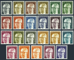 Germany-Berlin 9N284-301, MNH. Michel 359/433. President Heinemann, 1970-1973. - Neufs