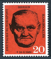 Germany-Berlin 9N175 Block/6, MNH. Michel 197. Hans Bockler, Labor Leader, 1960. - Nuovi