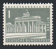 Germany-Berlin 9N120A Block/10, MNH. Michel 141. Brandenburg Gate, 1963. - Unused Stamps