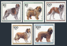 Germany B792-B796,MNH. Mi 1836-1840. Dogs,1996. Borzoi,Chow Chow,Bernard,Collie, - Neufs