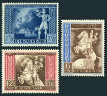 Germany B209-B211,MNH.Michel 820-822. European Postal Congress,Vienna,1942. - Unused Stamps