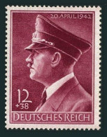 Germany B203, MNH. Michel 813y. Adolf Hitler, 53th Birthday, 1942. - Nuevos