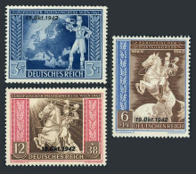 Germany B212-B214,MNH.Michel 823-825. European Postal Congress,Vienna,1942.Map, - Nuevos