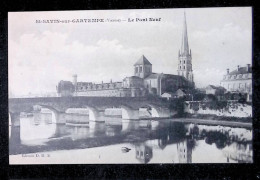 Cp, 86, SAINT SAVIN SUR GARTEMPE, Le Pont Neuf, Voyagée 1914 - Saint Savin