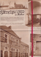 Bomal - L'Eglise & La Presbytère - Orig. Knipsel Coupure Tijdschrift Magazine - 1937 - Sin Clasificación