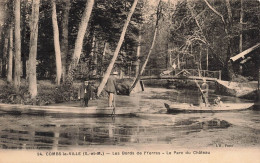 FRANCE - Combs La Ville - Les Bords De L'Yerres - Le Parc Du Château - Animé - Barques - Carte Postale Ancienne - Combs La Ville