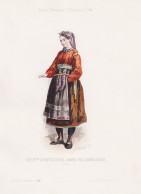 D'Hitterdal Dans Fellemarken - Fellemarken / Norway Norge Norwegen / Norwegian Costume Tracht Costumes Tracht - Estampes & Gravures