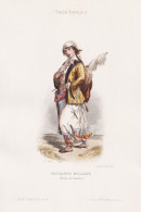 Paysanne Moldave (Bords Du Danube) - Moldavia Moldova Moldawien / Costume Tracht Costumes Trachten - Estampes & Gravures