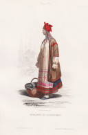 Paysanne De Serpoukoff - Serpuchow Serpukhov Russia Russland Russie / Russian Costume Tracht Costumes Trachten - Estampes & Gravures