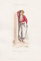 Femme Grecque Du Peuple A Varna (Bulgarie) - Greek Woman Greece Griechenland Varna Bulgaria Bulgarien / Costum - Estampes & Gravures