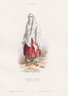 Femme Turque (a Bagtchi-Seraii Crimee) - Krim Crimea Turkish Woman Frau / Costume Tracht Costumes Trachten - Estampes & Gravures
