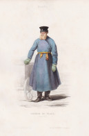 Cocher De Place (Isvotschik) - Isvotschik Coachman Russia Russland Russie / Russian Costume Tracht Costumes Tr - Estampas & Grabados