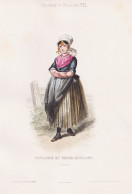 Paysanne De Noord Beveland - Noord-Beveland / Nederland Netherlands Holland Niederlande / Costume Tracht Costu - Estampes & Gravures