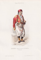 Cavasch (Officier De Service) De Pacha (Trebizonde) - Offizier Officer Turkey Türkei Ottoman Empire Osmanisch - Estampes & Gravures