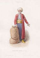 Marchand Arabe, Au Caire (Egypte) - Arabian Merchant / Cairo Kairo Egypt Ägypten / Costume Tracht Costumes Tr - Stiche & Gravuren