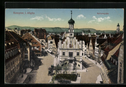 AK Kempten I. Allgäu, Rathausplatz Aus Der Vogelschau  - Kempten