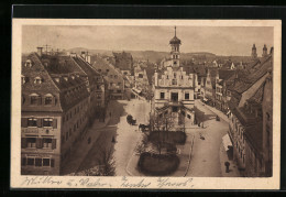 AK Kempten I. Allg., Rathausplatz Aus Der Vogelschau  - Kempten