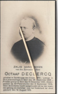 Oorlogsslachtoffer : 1916, Priester Octaaf Declercq, Gentbrugge, Gent, - Imágenes Religiosas