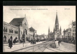 AK Berlin-Charlottenburg, Hardenbergstrasse Und Kaiser Wilhelm Gedächtniskirche  - Charlottenburg