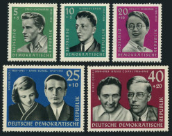 Germany-GDR B79-B83, MNH. Michel 849-853. Antifascists, 1961. Schonhaar, Baum, - Ungebraucht