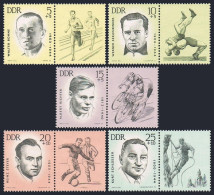 Germany-GDR B98-B102, MNH. Michel 958-962. Sportsmen Victims Of The Nazis, 1963. - Unused Stamps