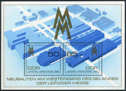 Germany-GDR 2766 Ab Sheet,MNH.Michel Bl.99. Leipzig Autumn Fair,1989. - Neufs