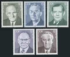 Germany-GDR 2314-2318, MNH. Michel 2765-2769. Working-class Leaders, 1983. - Ungebraucht