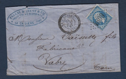 Var -  GC 4809 Et Cachet 22  LA  CADIERE - 1849-1876: Période Classique