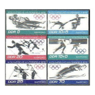 Germany-GDR 1345-1348, B163-B164, MNH. Michel 1725-1730. Olympics Sapporo-1972. - Unused Stamps