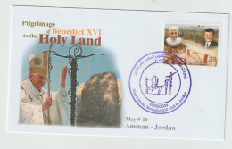 Wholesale Lot: Ten FDC Jordan 2009 Pilgrimage Of Benedict XVI To The Holy Land. Postal Weight Approx 80 Gramms. Please R - Popes