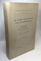 De Oudste Constituties Van De Dominicanen / Bibliothèque De La Revue D'histre Ecclésiastique - Recht