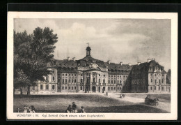 AK Münster I. W., Königliches Schloss (nach Einem Alten Kupferstich)  - Muenster