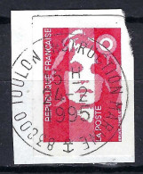 FRANCE Ca.1995: Le Y&T 2807 Avec Sup. Obl. CAD "Toulon Instruction Marine" Sur Fragment - Gebraucht