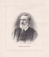 Martin Hope Sutton - Martin Hope Sutton (1815-1901) Kaufmann Seed Merchant Botany Portrait Botaniker Botaniste - Estampes & Gravures