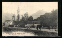 CPA Lau, L`Eglise Et Le Pic De Viscos  - Autres & Non Classés